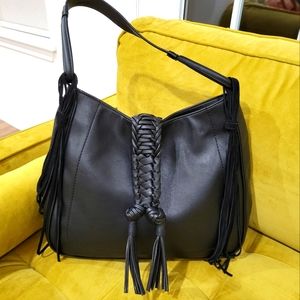 Leather hobo bag